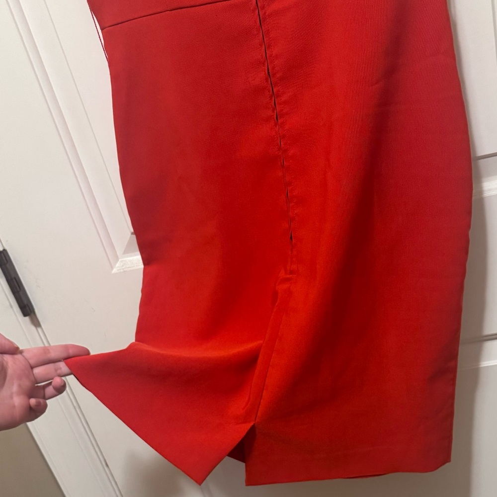 BETTIE PAGE Vintage Style Red Dress With Dramatic Back  Size M - Picture 5 of 10